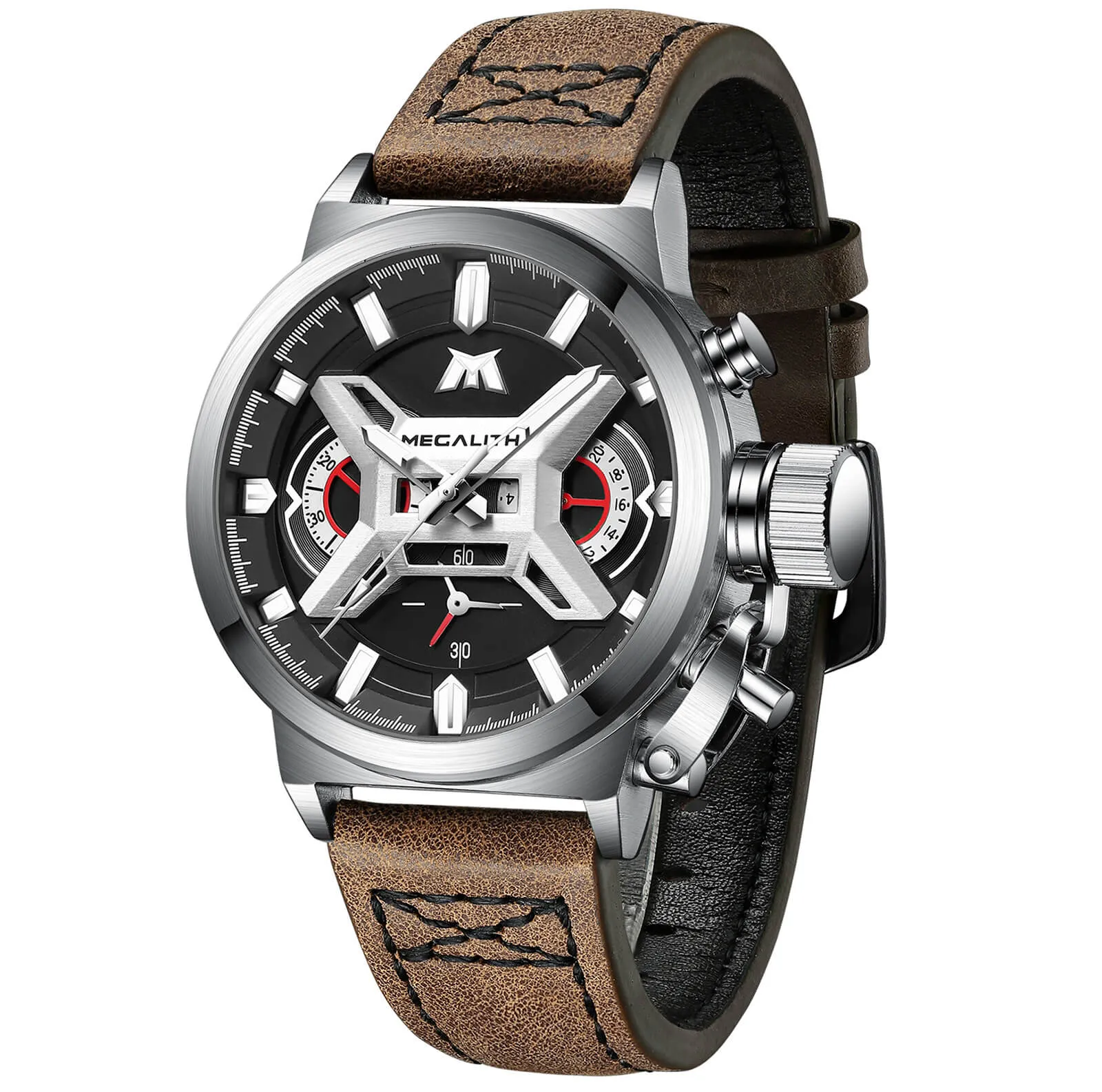 Chronograph Watch | Leather Band | 8263M