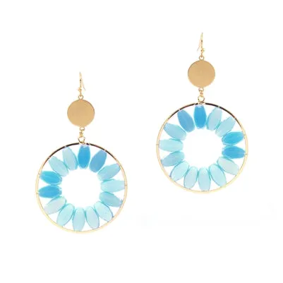 Circle Crystal Earrings