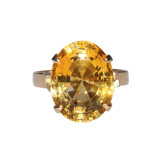 Citrine Cocktail Ring