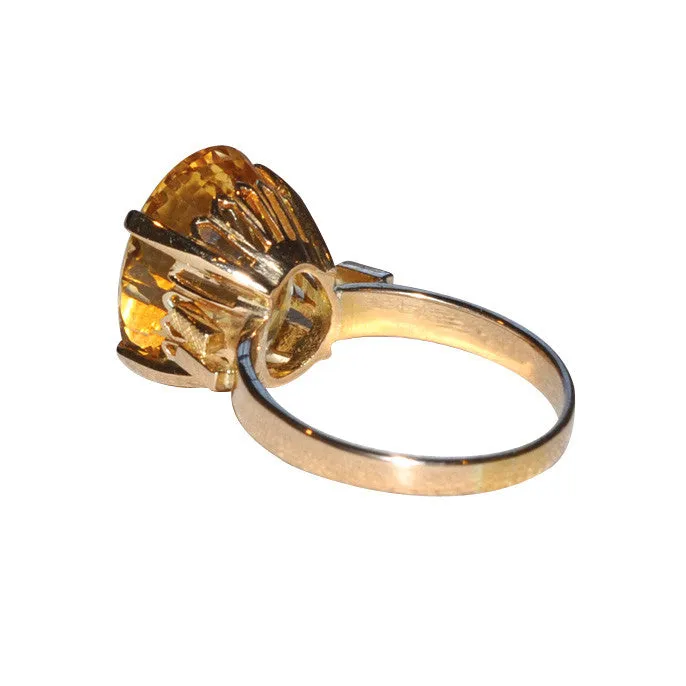 Citrine Cocktail Ring