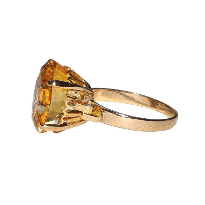 Citrine Cocktail Ring