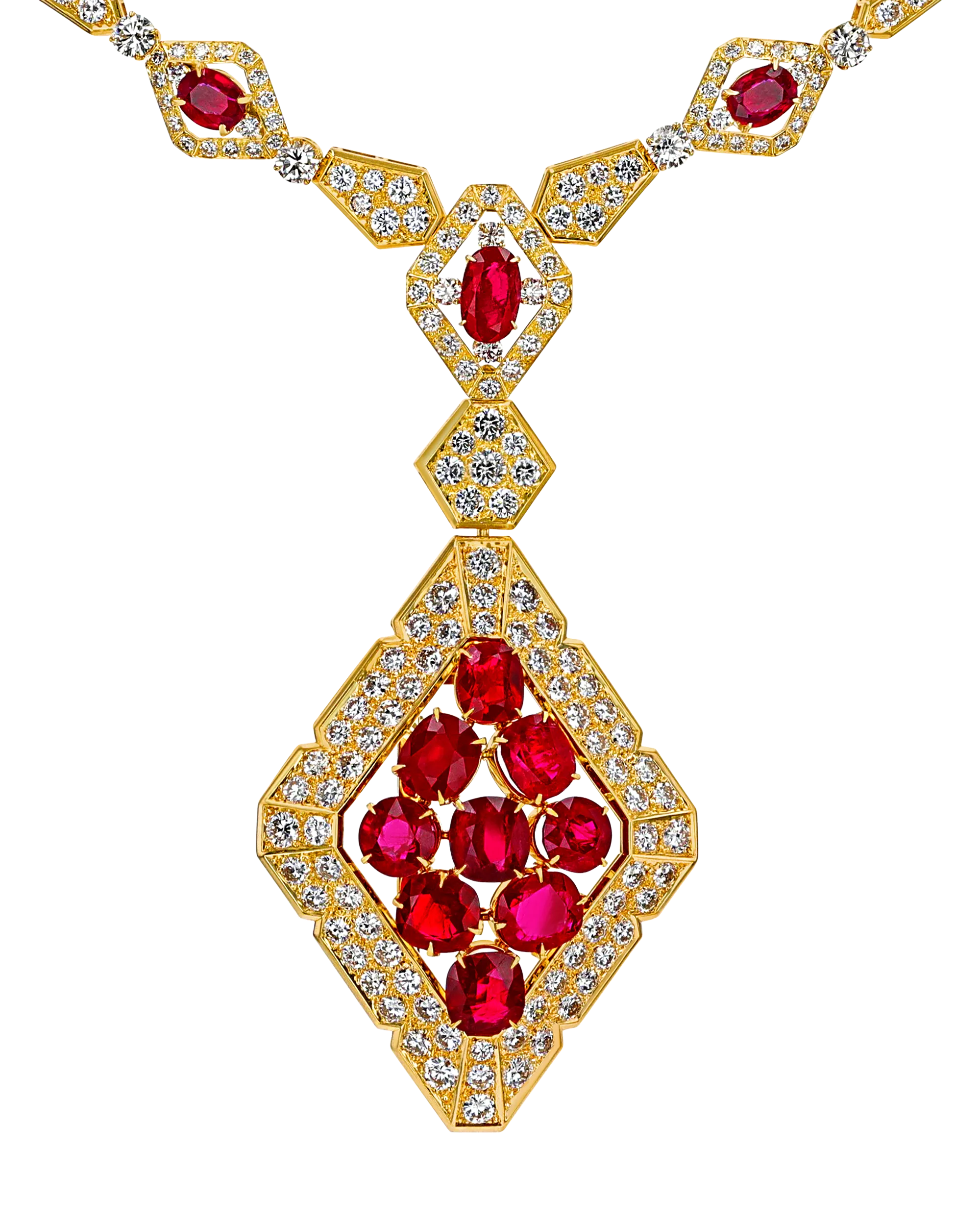 David Webb Ruby Pendant Necklace, 31.50 Carats