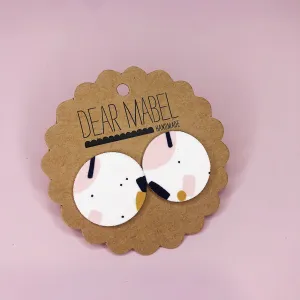 Dear Mabel Handmade - Blush, Copper & Black Earrings*