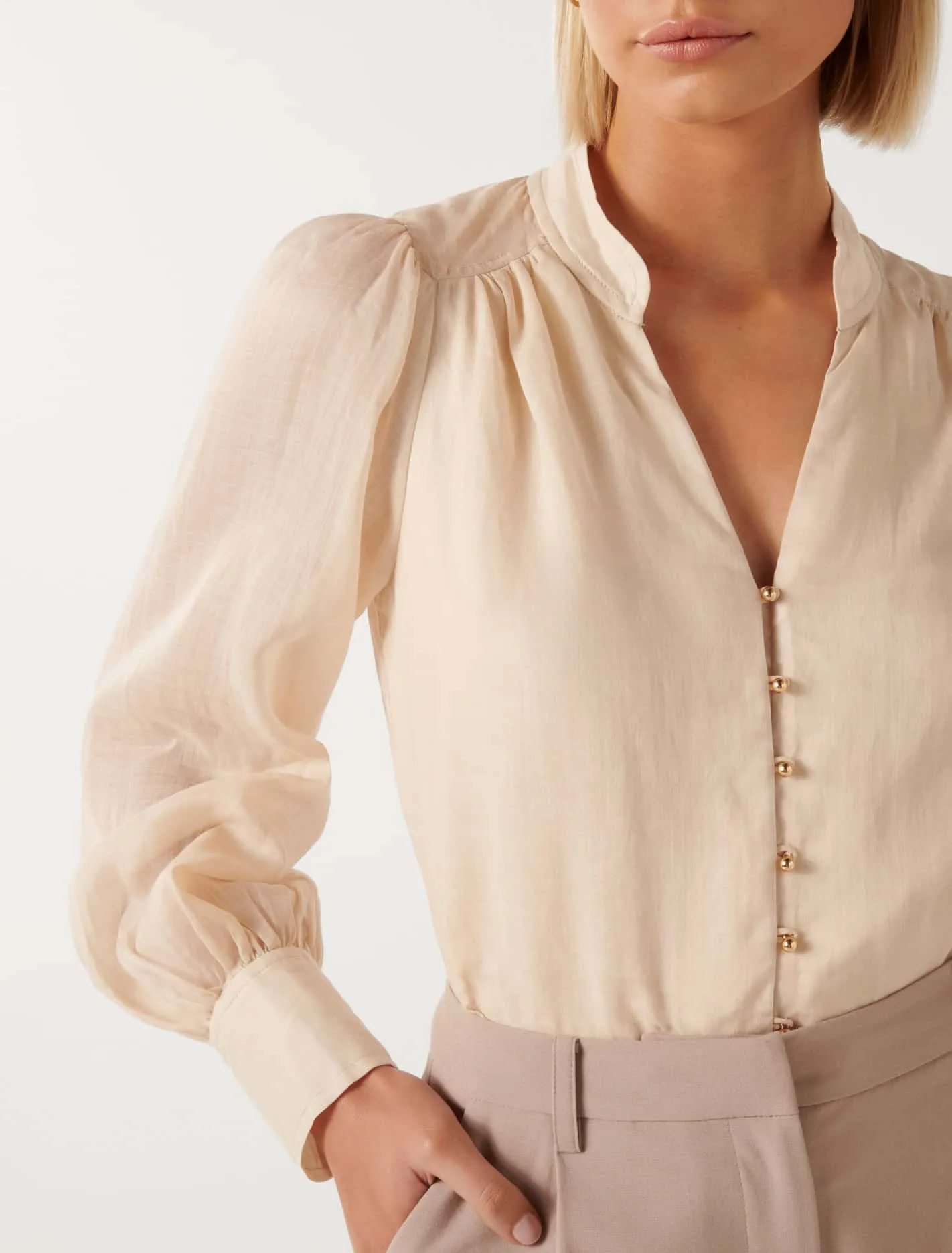 Delia Yoke Detail Blouse