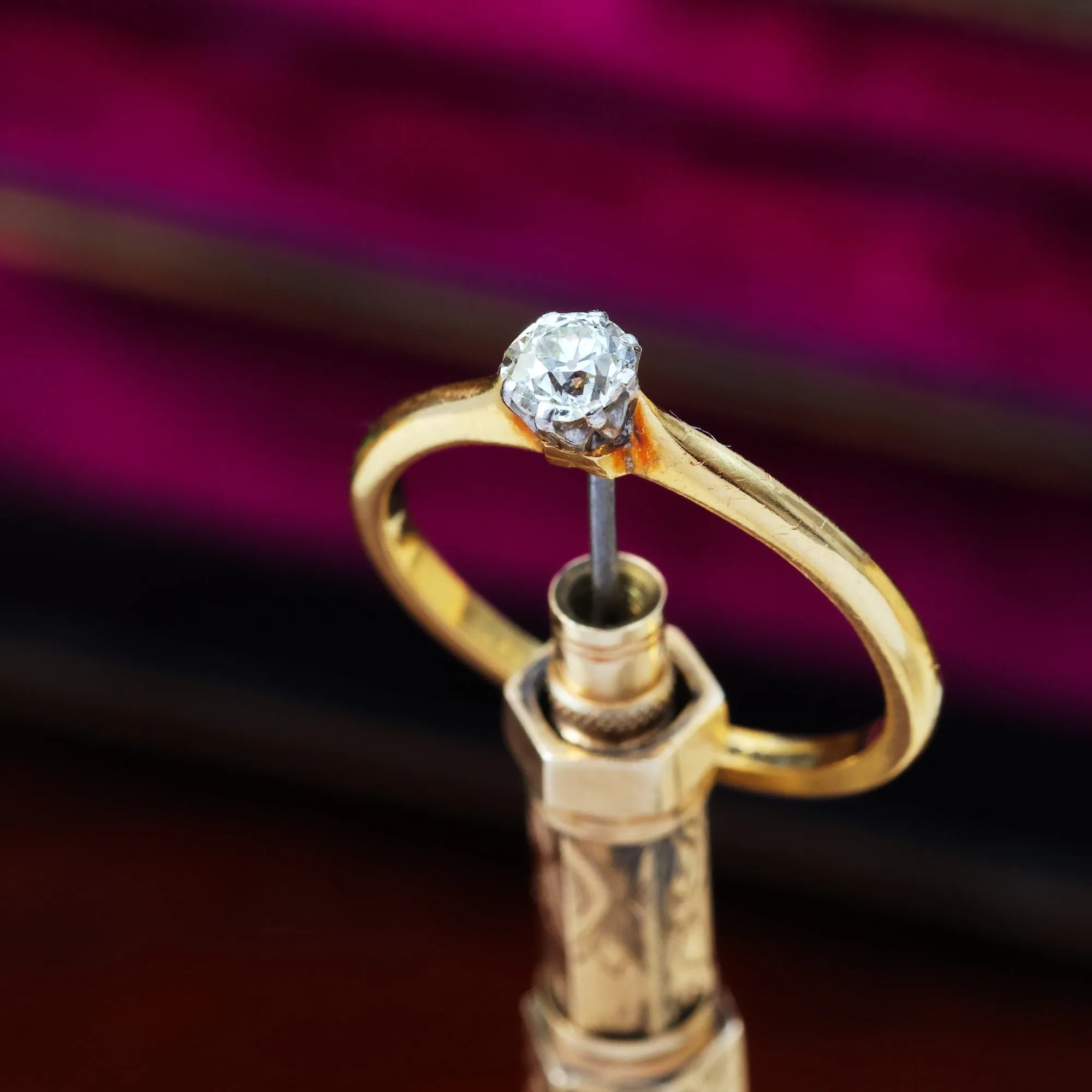 Delightful Edwardian Diamond Solitaire Engagement Ring