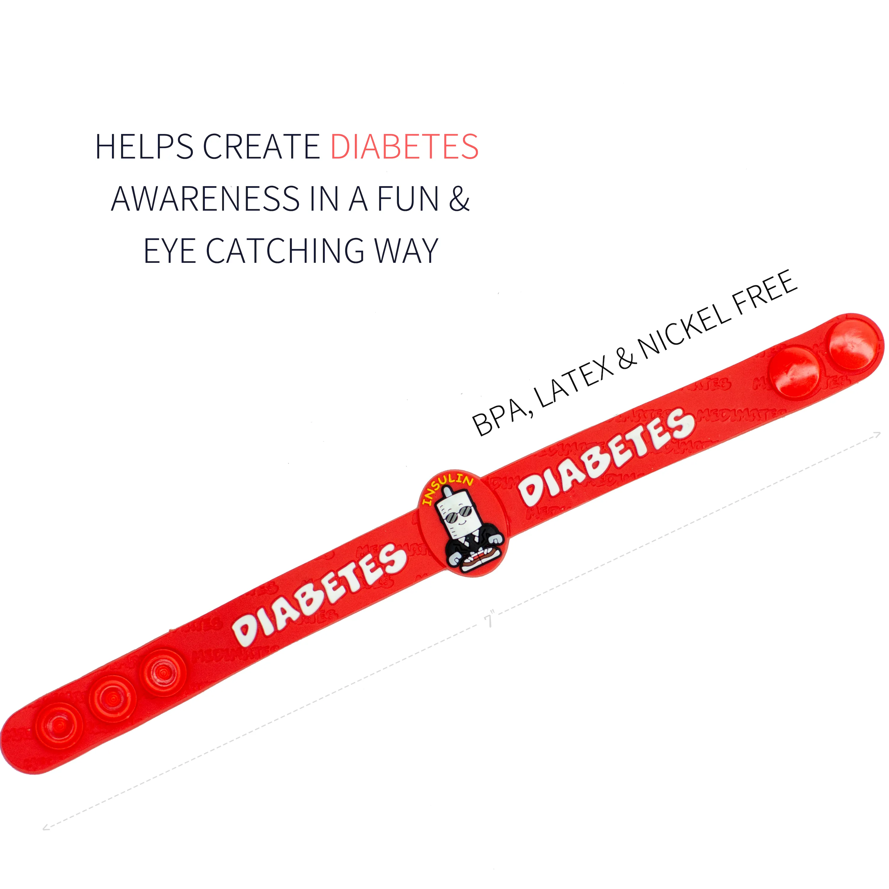 Diabetes Bracelet (2 pack)