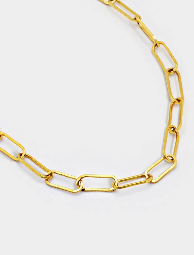 ESSENTIAL Large 15mm Paperclip Chain Necklace | 18K Gold Over Sterling Silver