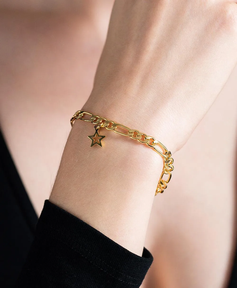 Eva Bracelet 18ct Gold Plated