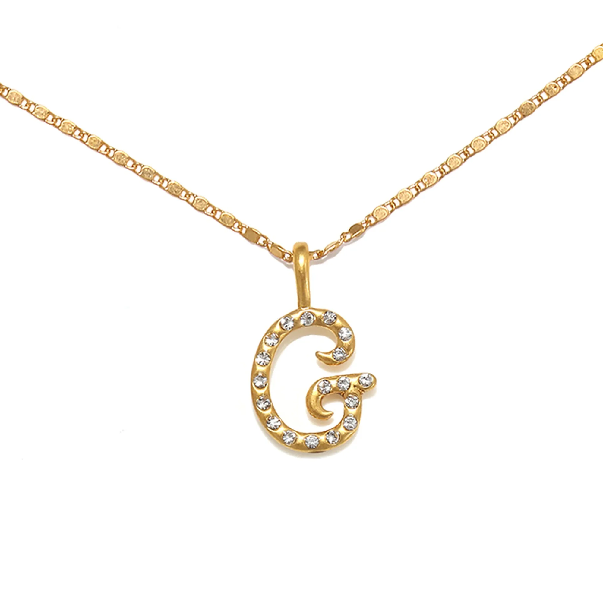 Everly Initial Necklace- Gold