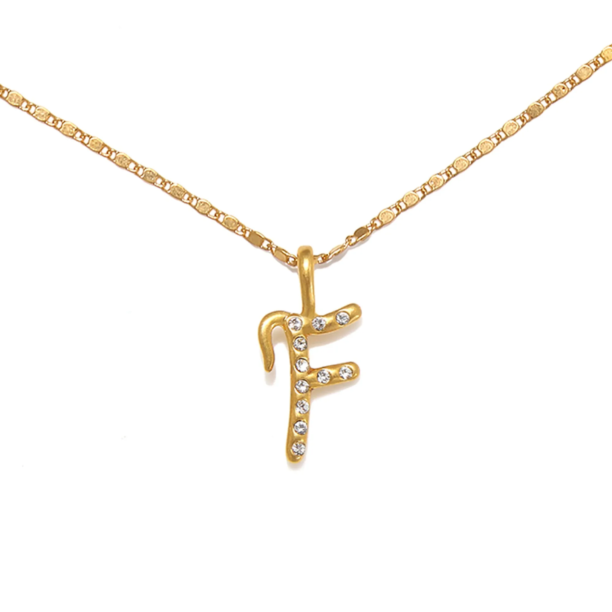 Everly Initial Necklace- Gold