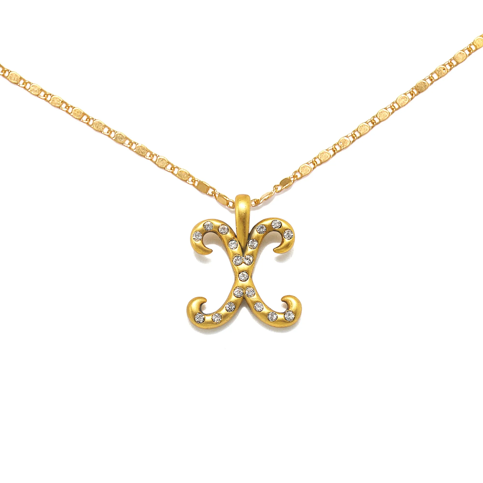 Everly Initial Necklace- Gold