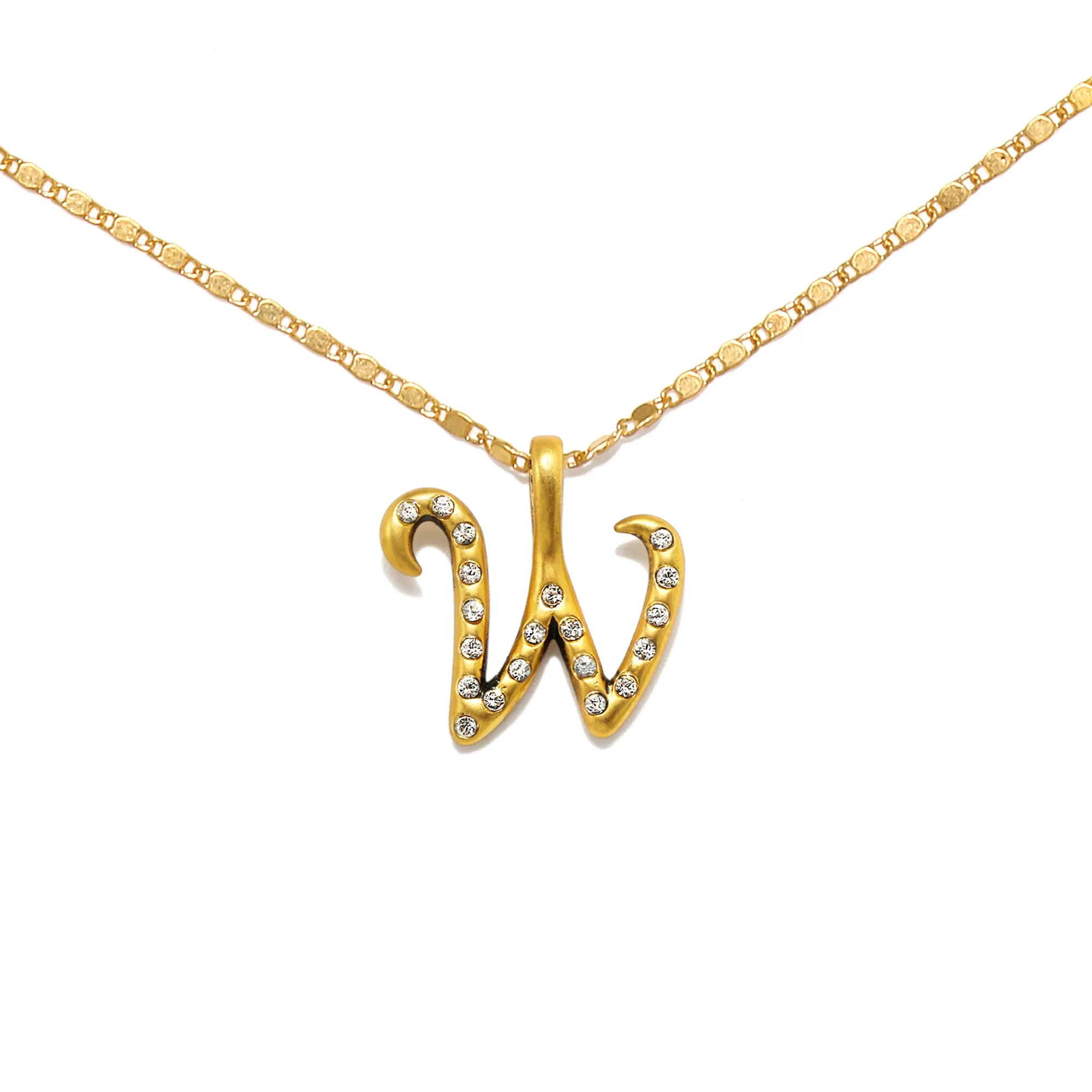 Everly Initial Necklace- Gold