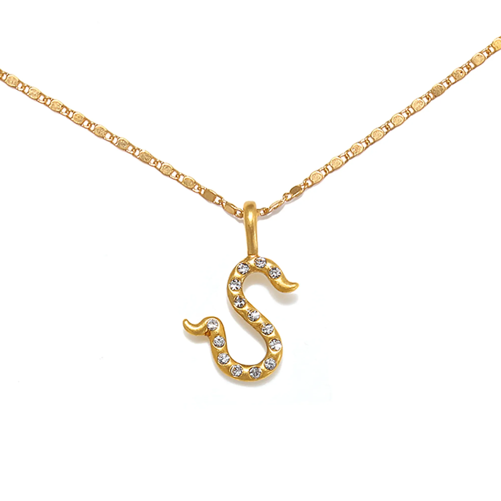 Everly Initial Necklace- Gold