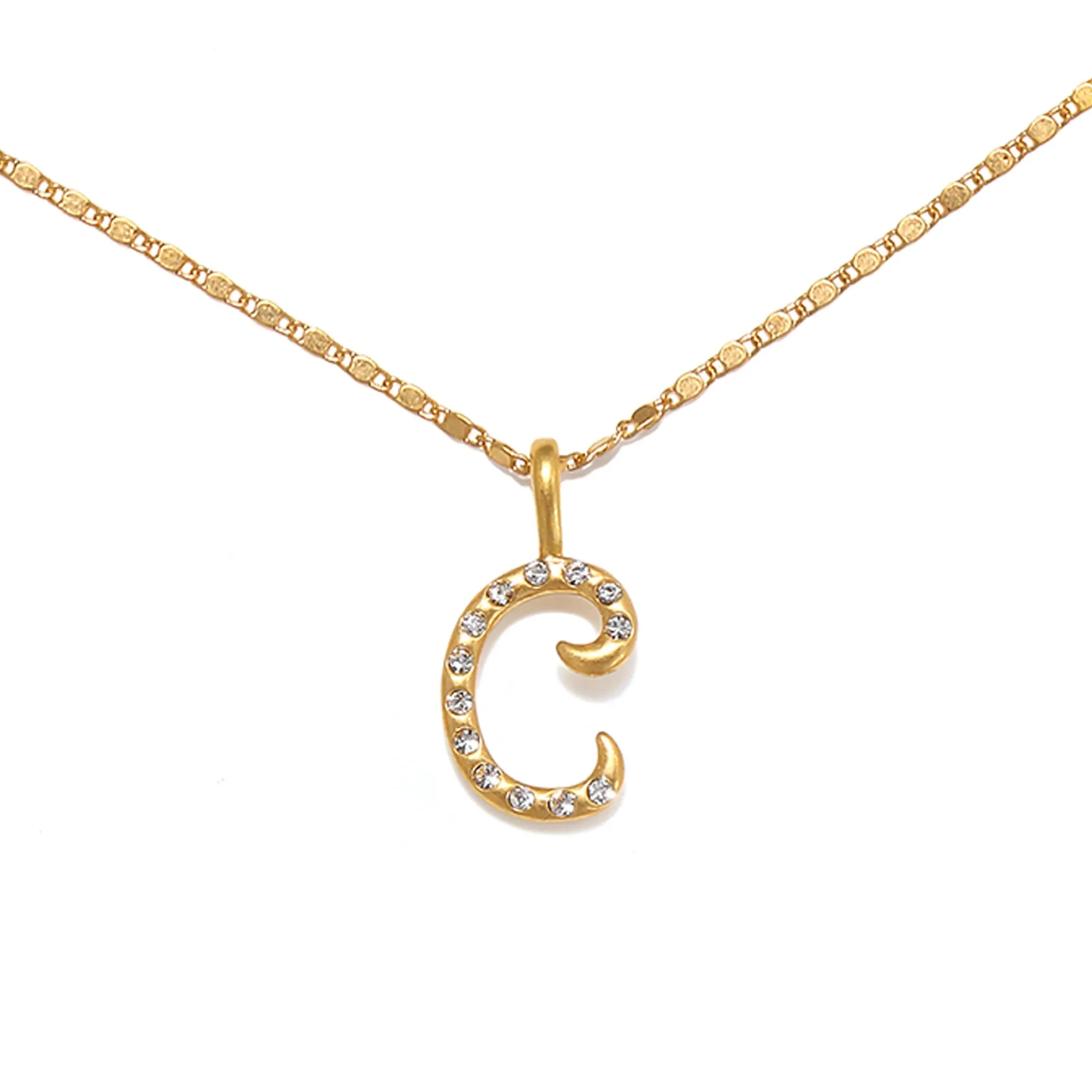 Everly Initial Necklace- Gold