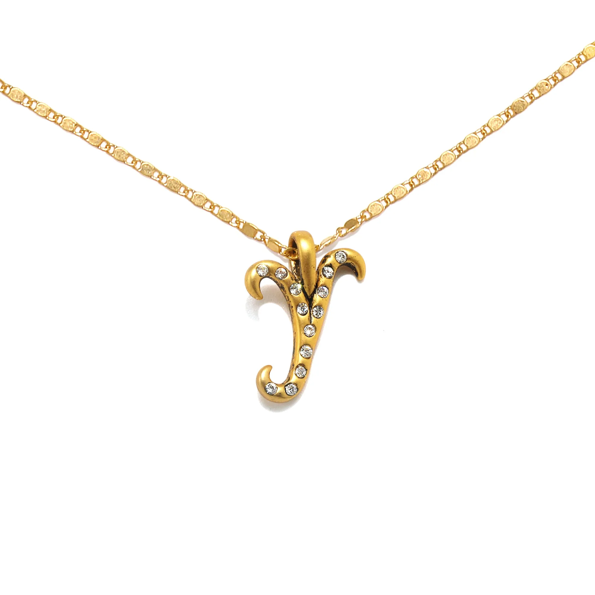 Everly Initial Necklace- Gold