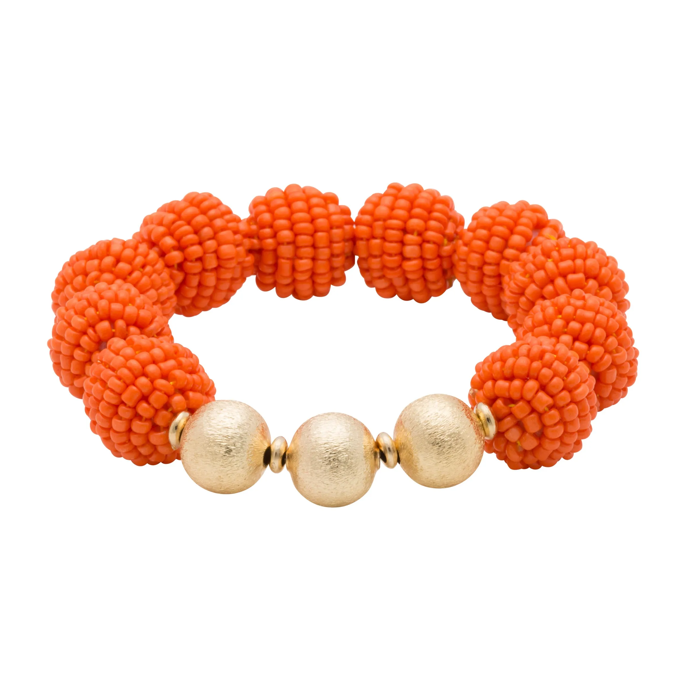 Fanfare Game Day Seed Bead Stretch Bracelet