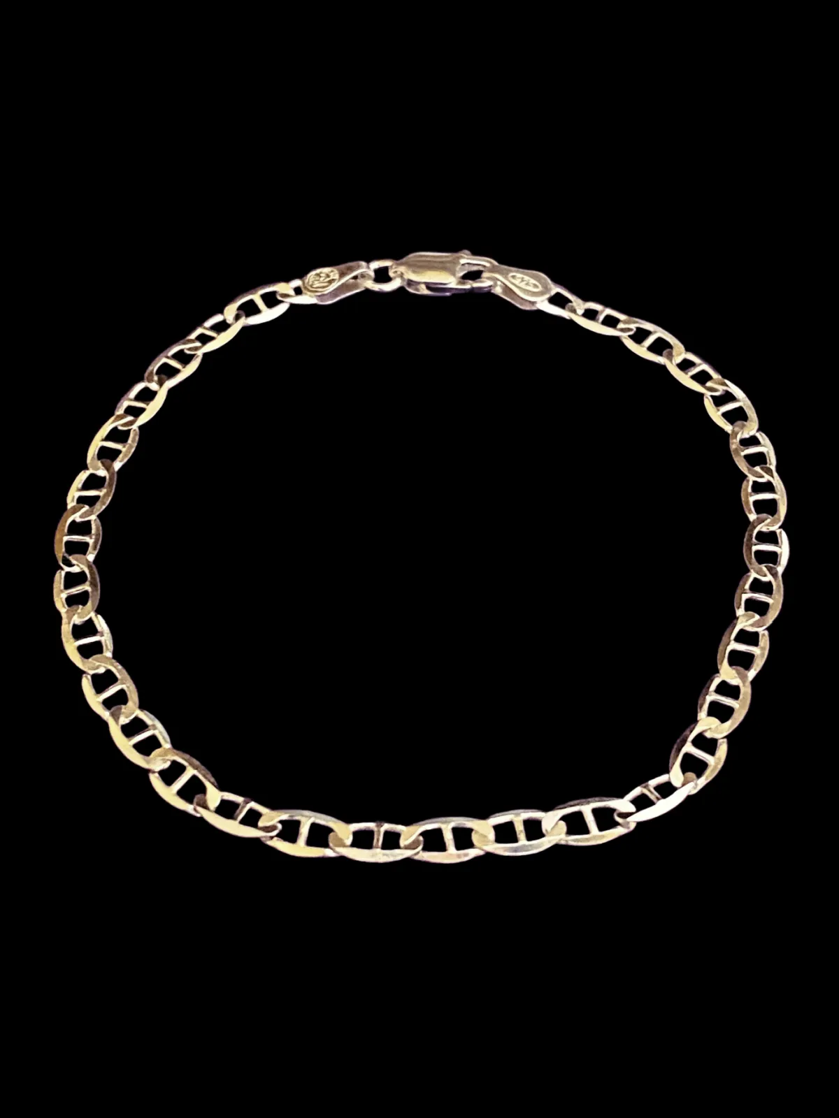 Flat Round Mariner Chain Bracelet