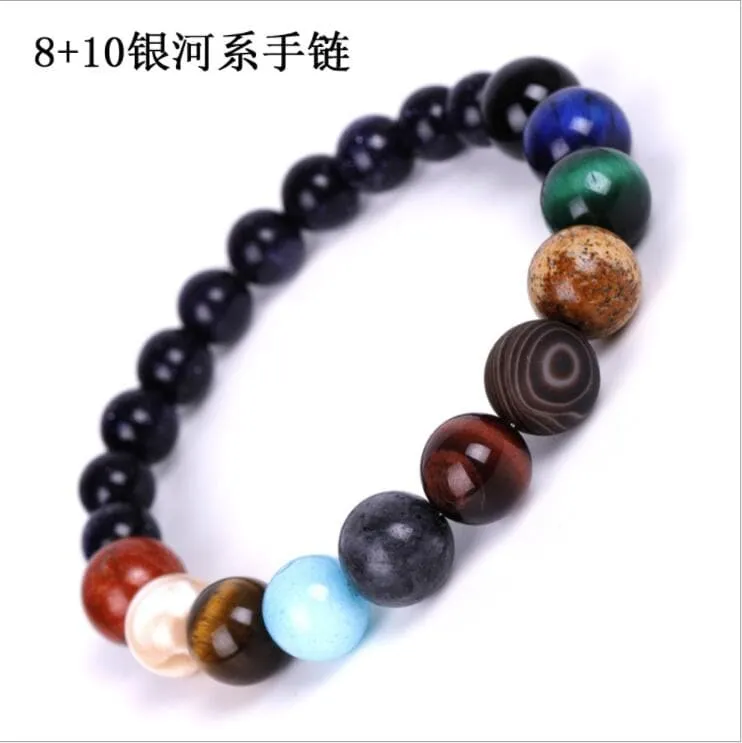 Galaxy Natural Stone Bracelet - Vibrant Earthy Colors & Comfortable Fit