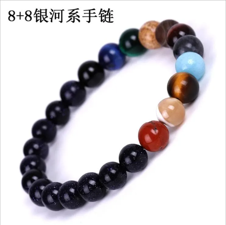 Galaxy Natural Stone Bracelet - Vibrant Earthy Colors & Comfortable Fit