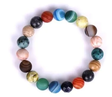 Galaxy Natural Stone Bracelet - Vibrant Earthy Colors & Comfortable Fit