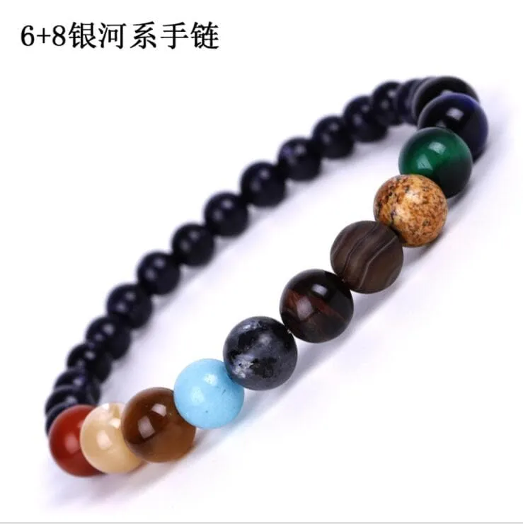 Galaxy Natural Stone Bracelet - Vibrant Earthy Colors & Comfortable Fit