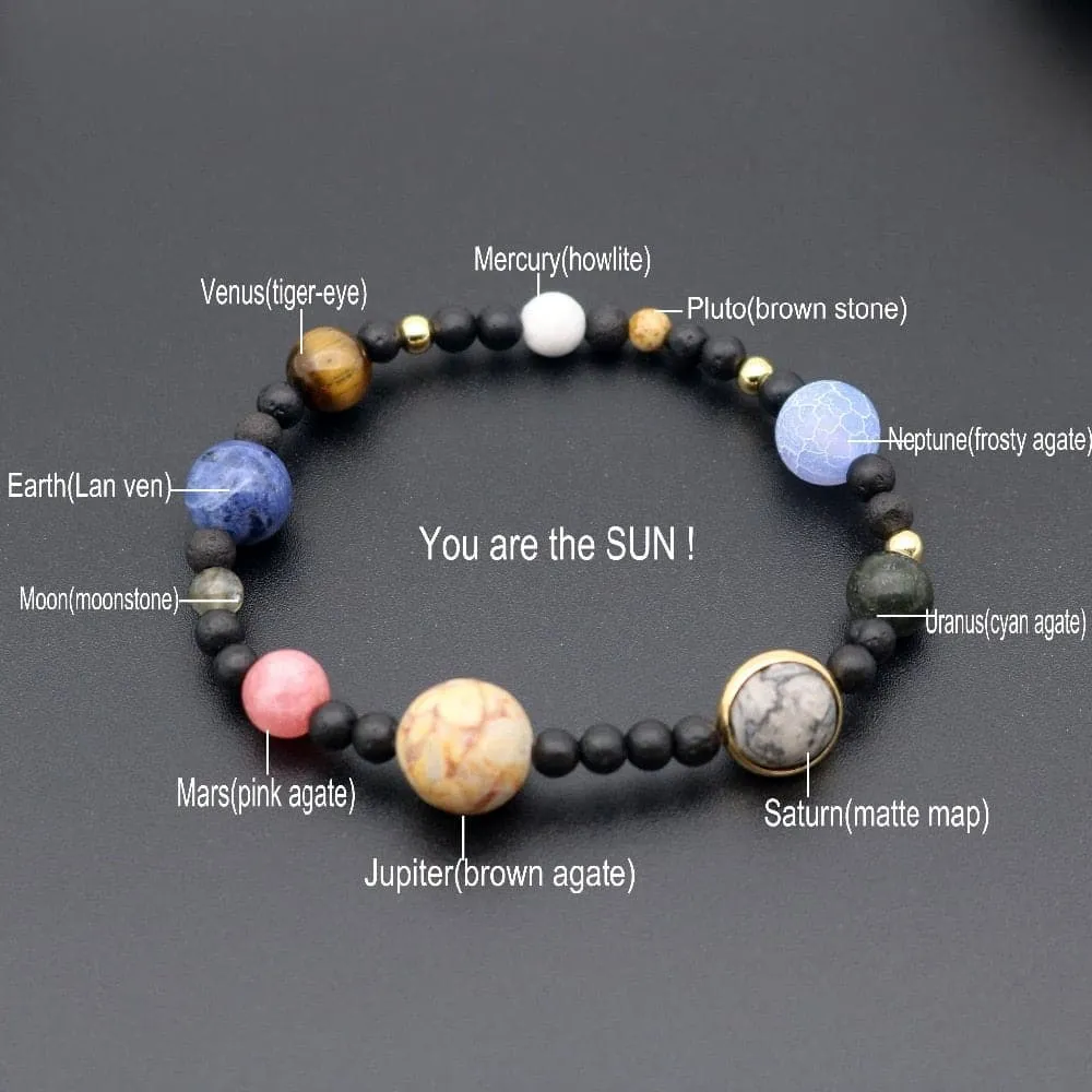 Galaxy Natural Stone Bracelet - Vibrant Earthy Colors & Comfortable Fit