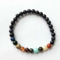 Galaxy Natural Stone Bracelet - Vibrant Earthy Colors & Comfortable Fit