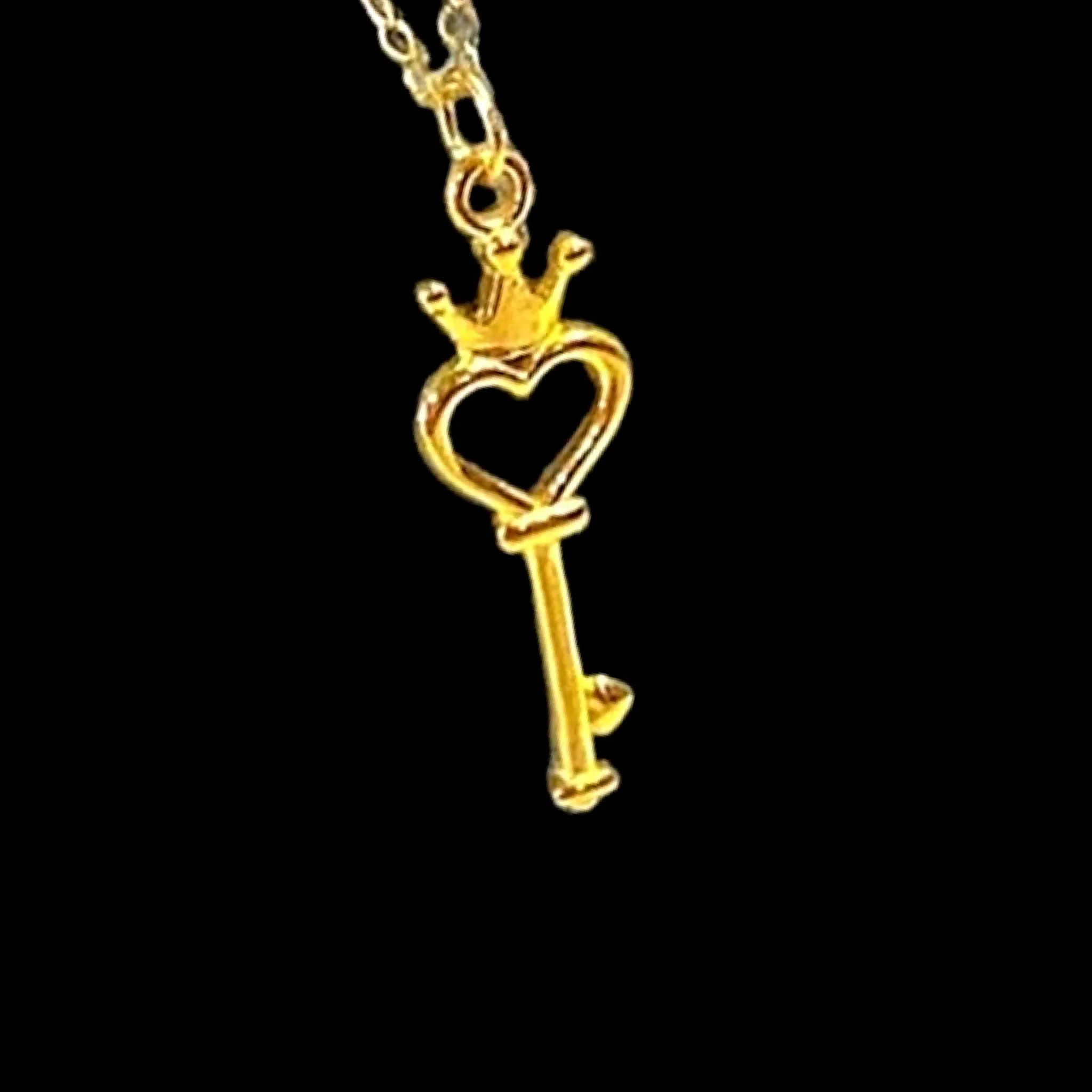 #GOLD2024 | 18K Classic Golden Key Necklace Chain 18”