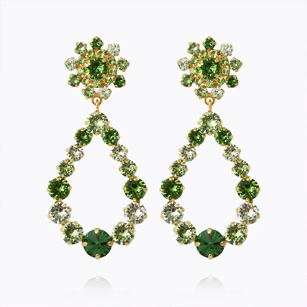 Grace Earrings / Green Combo