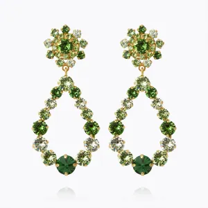 Grace Earrings / Green Combo