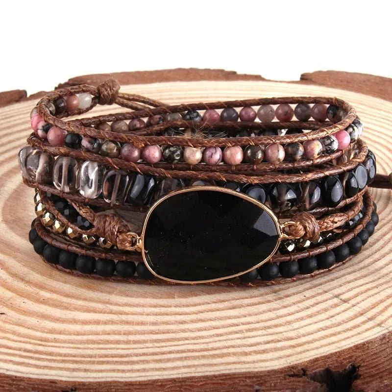 Handmade Natural Stone Bracelets - Semi-Precious Stone Wrap Bracelets