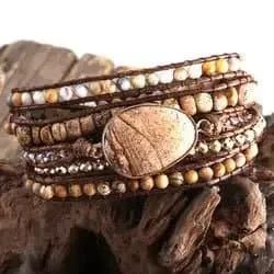 Handmade Natural Stone Bracelets - Semi-Precious Stone Wrap Bracelets