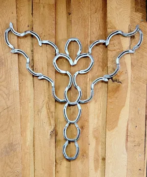 Horseshoe Angel Metal Wall Art