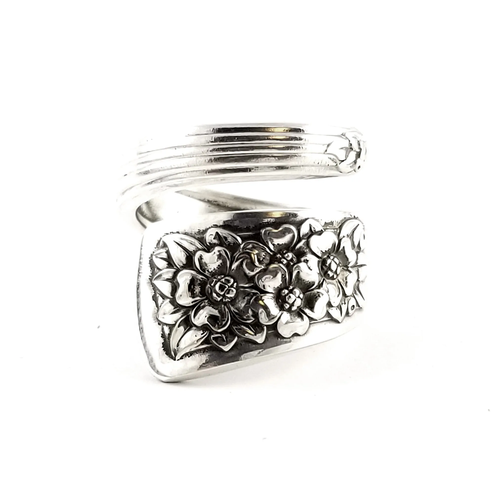 Vintage International Silver Belle Wrap-Around Spoon Ring