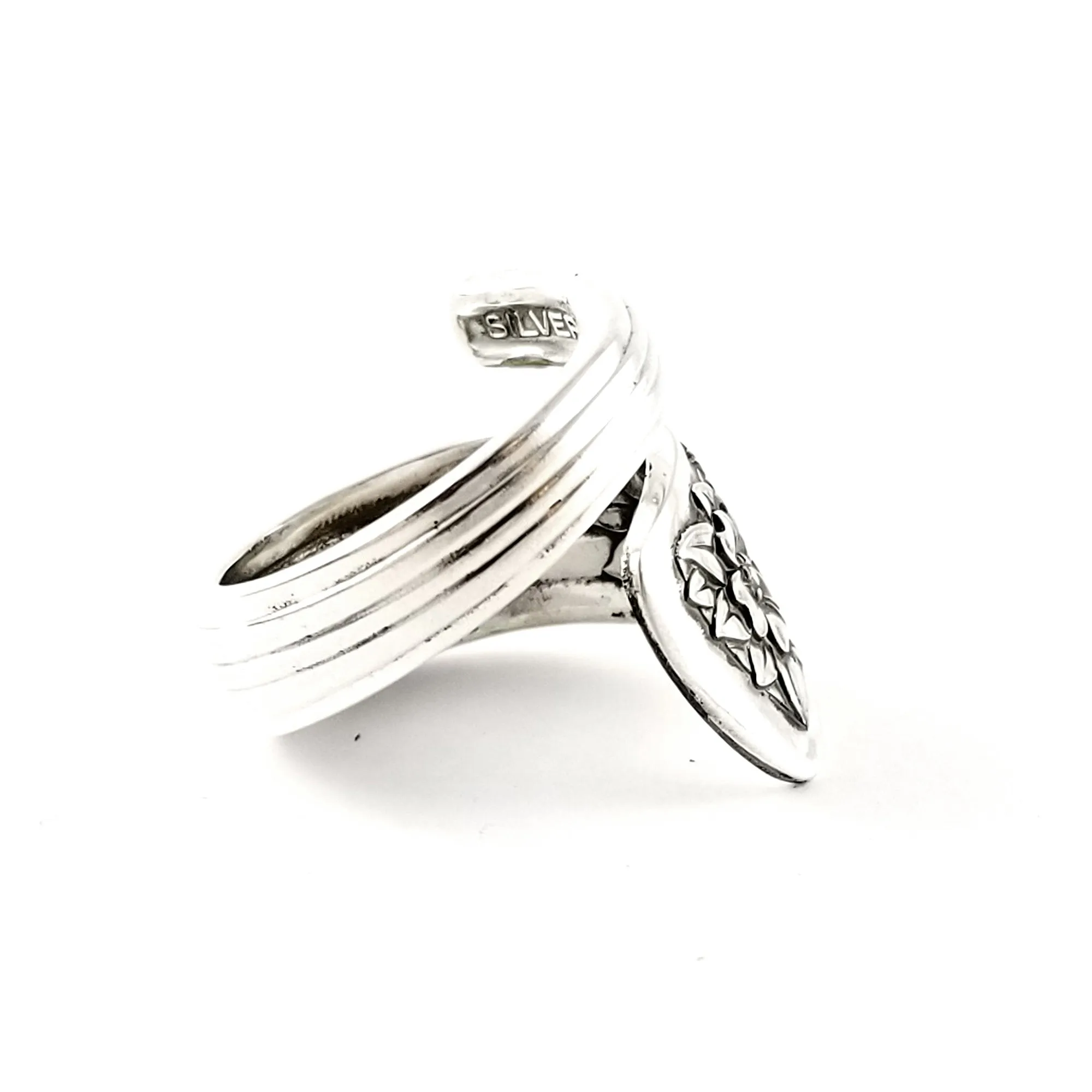 Vintage International Silver Belle Wrap-Around Spoon Ring