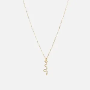 Itty Bitty Charm Necklace, Snake