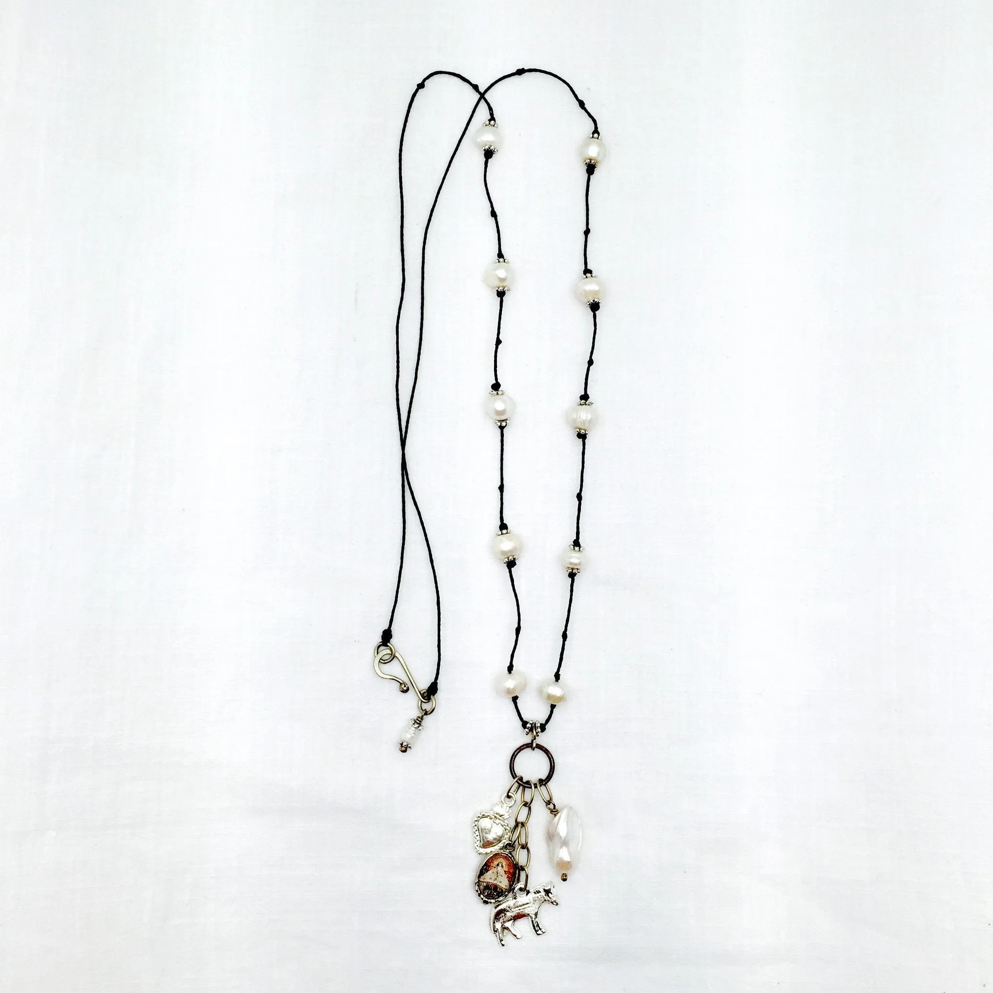 Juquila Milagro Pearl and Crystal Necklace