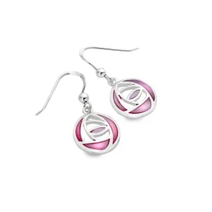 Mackintosh Rose, Pink Mop Drop Earrings