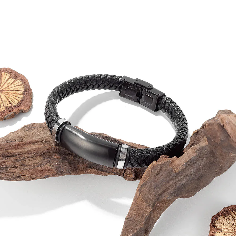 Men's prism bracelet - black