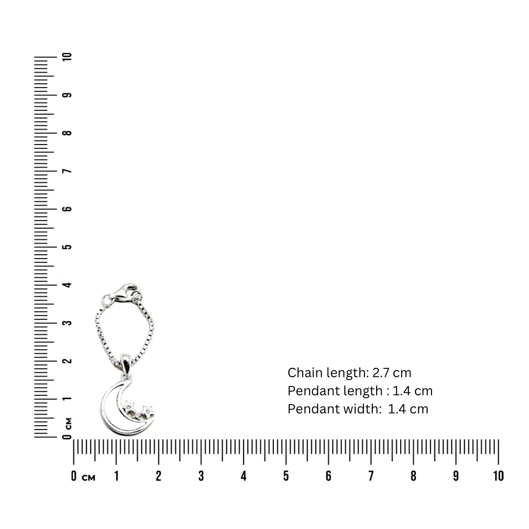 Moon Crescent 925 Silver Watch Charm