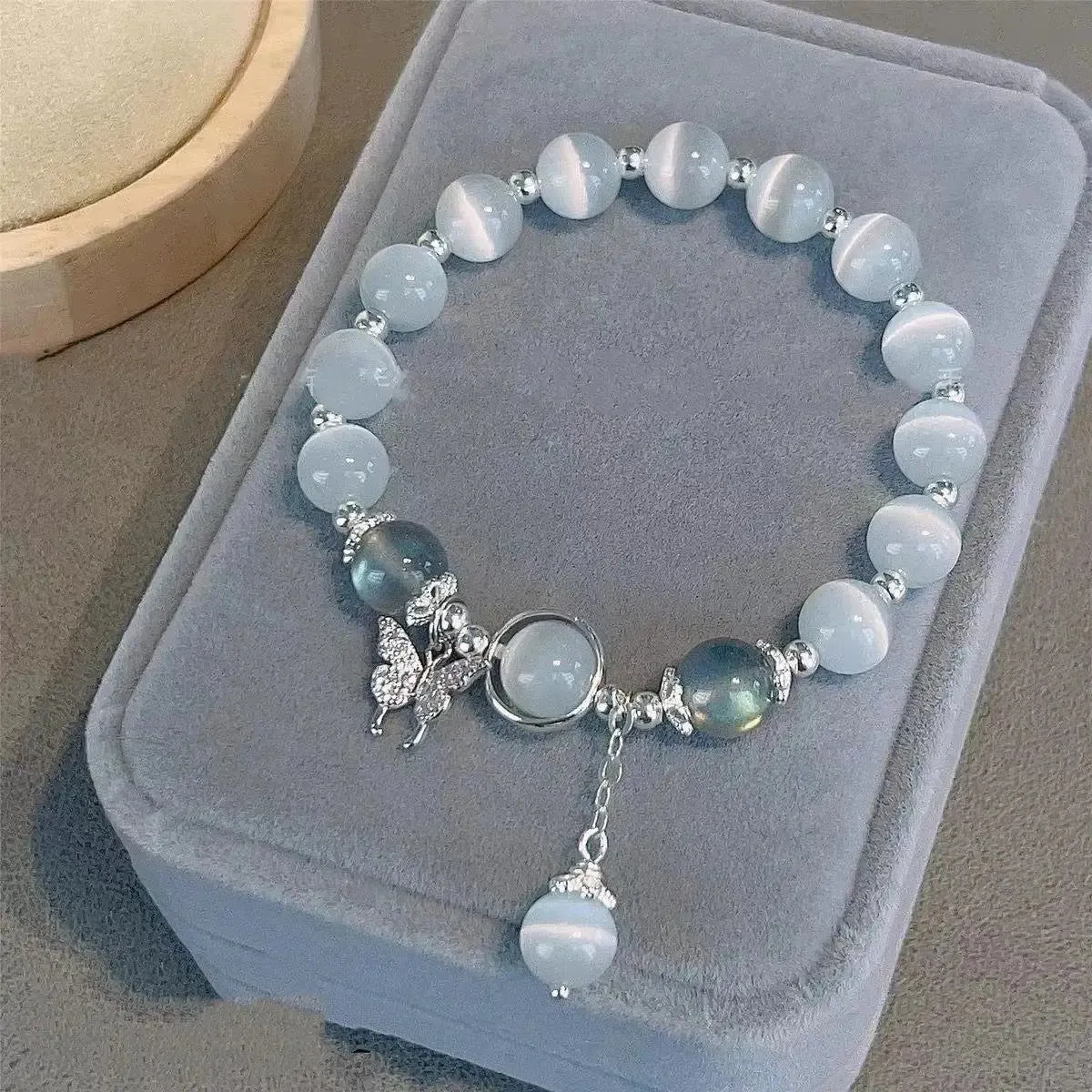 Moonlight Stone Bead Bracelet for Women - Fashion Jewelry Gift