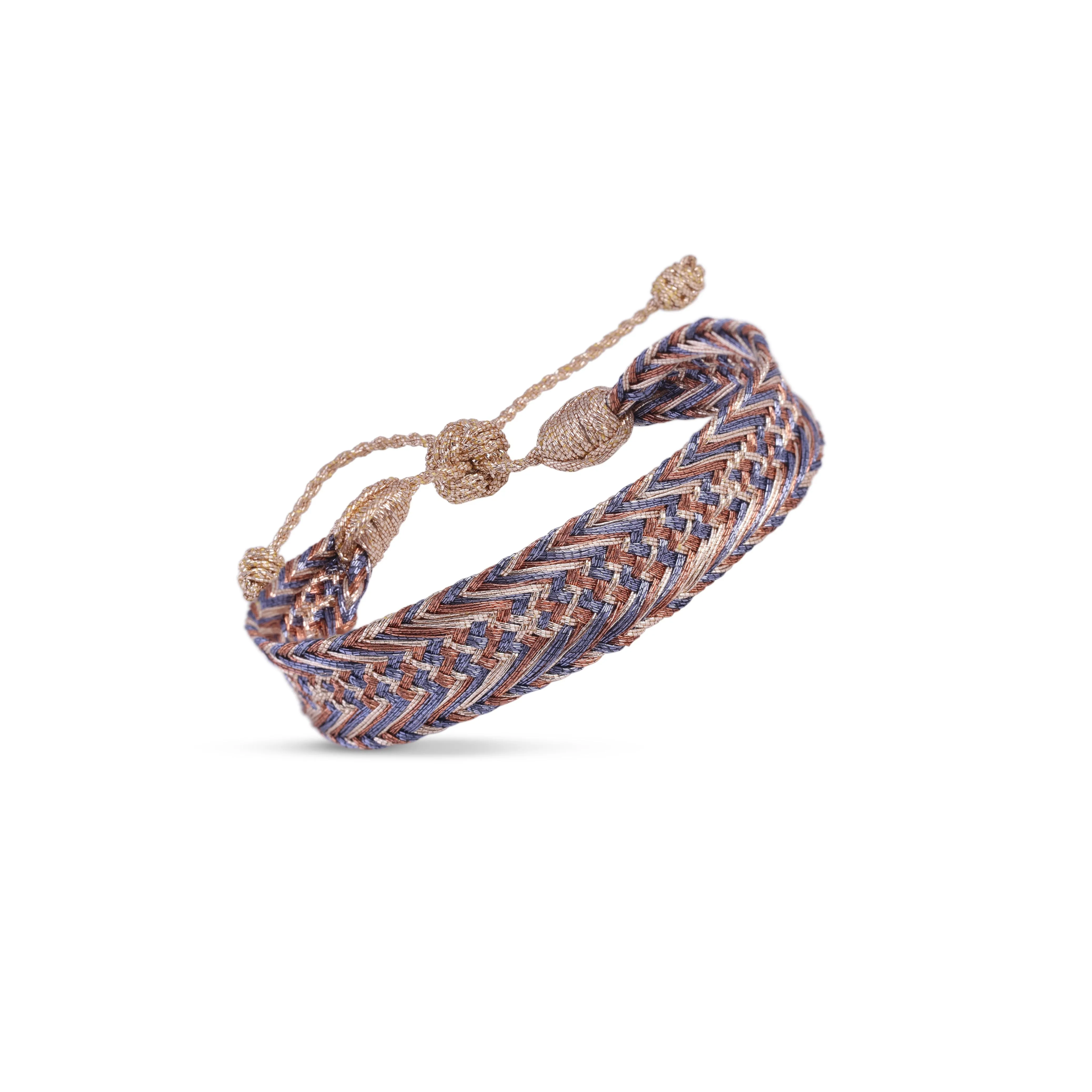 Nerry n°1 Bracelet Rose Gold Terracotta Grey