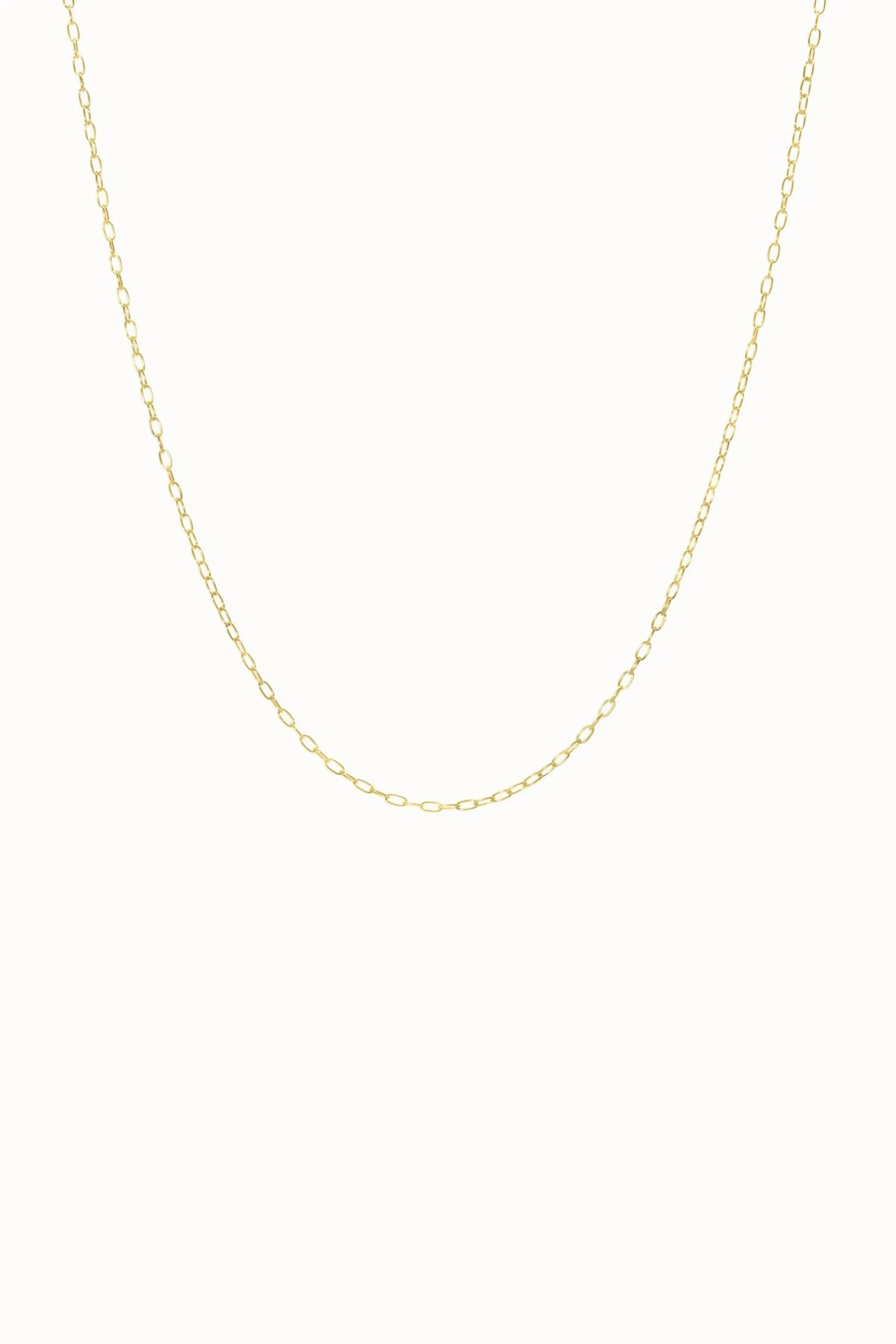 oval necklace gold