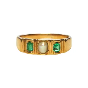 Pearl & Emerald Ring