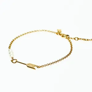 Pearl Tide Arrow Bracelet Gold