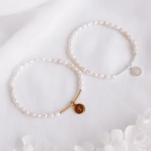 Penny - Stainless Steel Pearl Bracelet