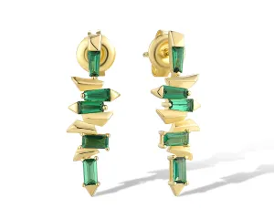 Phoenix  Green Earrings