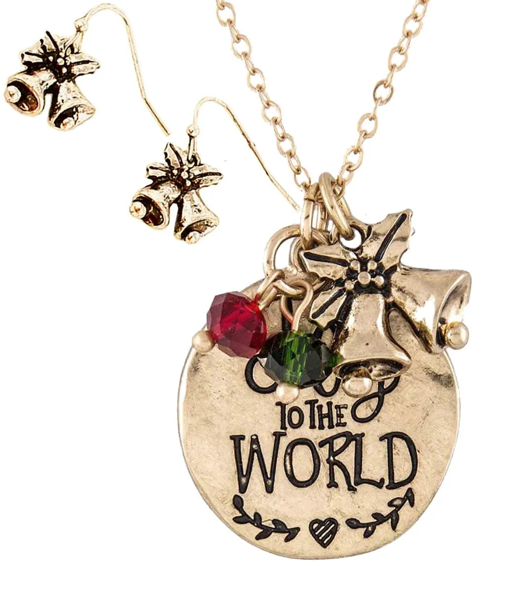 "Joy to the World" Necklace & Earring Set