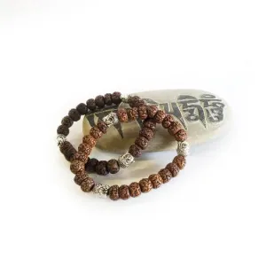 Rudraksha & Buddha Bracelet