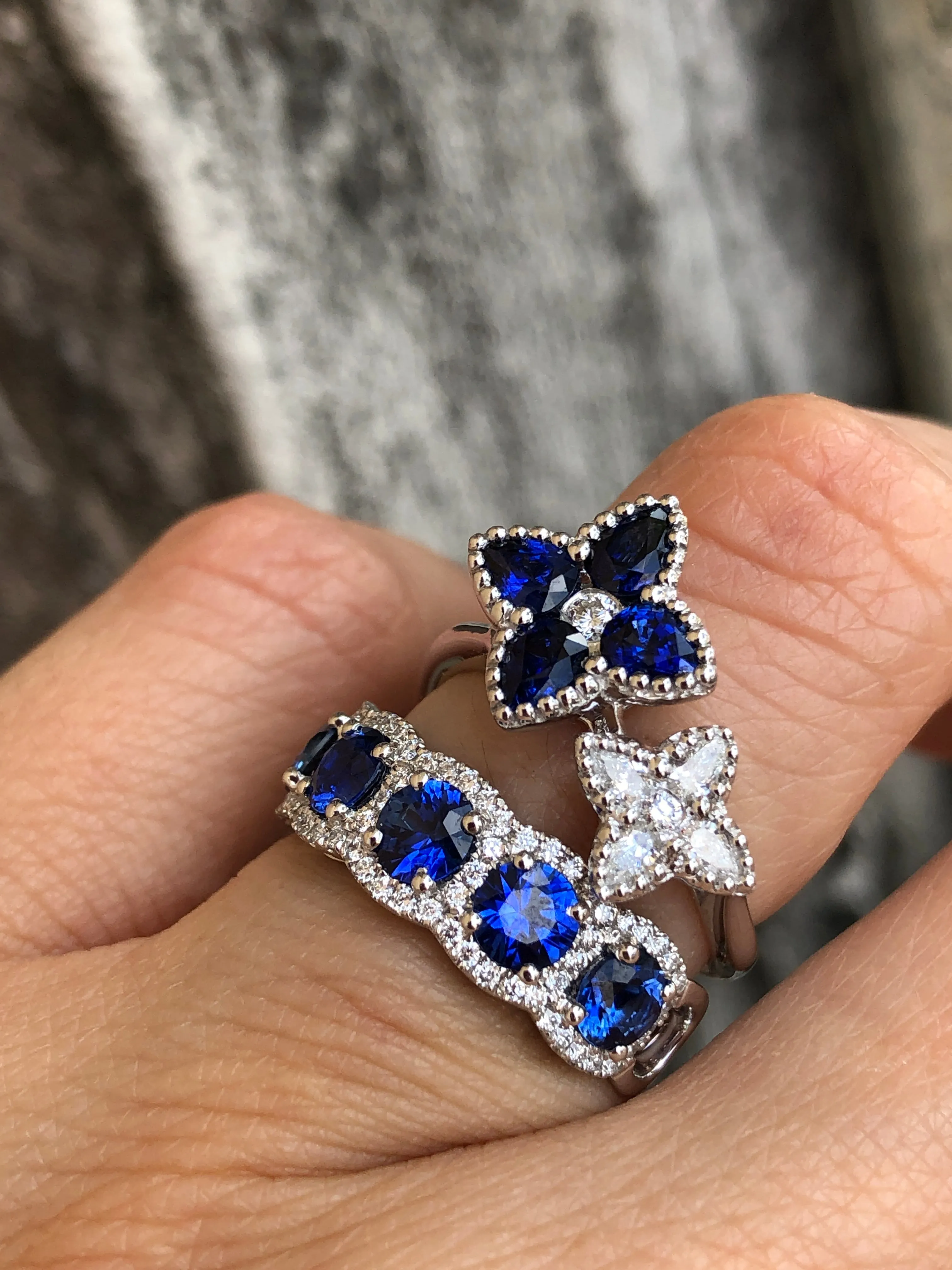 Sapphire and Diamond Band